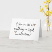 Vraag om bruidsmeisje te zijn voor bruid kaart (Gele Bloem)