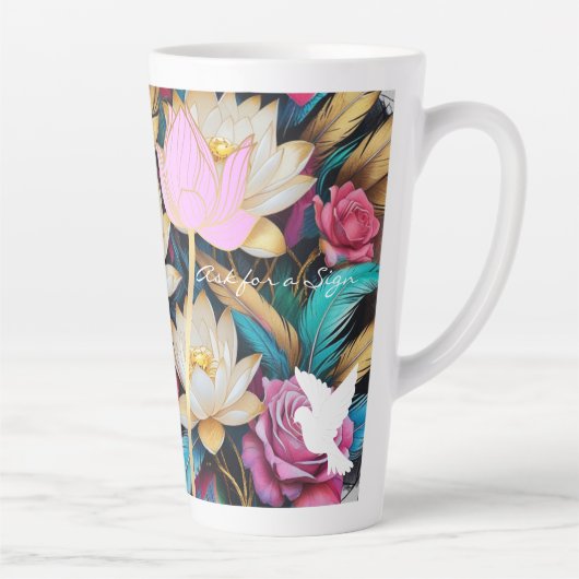 Vraag om een Teken-Latte Mok (Rechts)