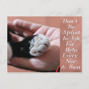 Vraag om hulp briefkaart