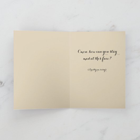 Vraag om vergeving van een hondenliefhebber Kaart (Binnen)