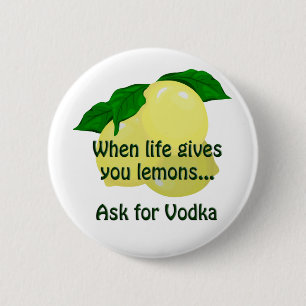 Vraag om wodka-Button Ronde Button 5,7 Cm