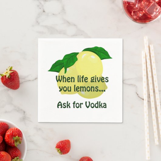 Vraag om wodka Napkin Servet (Insitu)