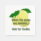 Vraag om wodka Napkin Servet (Voorkant)