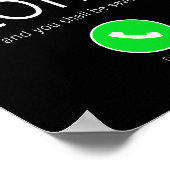 Vraag op de Naam van LORD - Christelijk Vertrouwen Poster (Hoek)