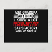 Vraag opa alles briefkaart (Voorkant)
