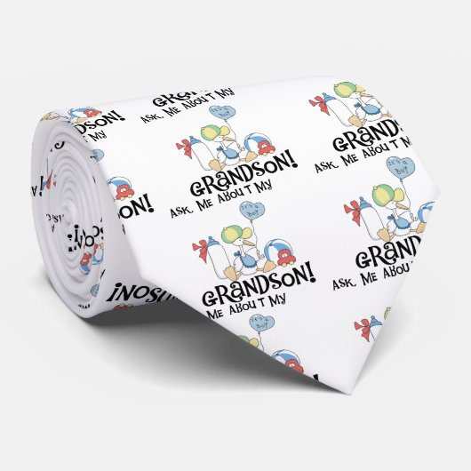 Vraag over mijn kleinzoon Tshirts en geschenken Stropdas (Opgerold)