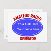 vraag QSL Briefkaart (Voorkant / Achterkant)