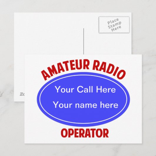 vraag QSL Briefkaart (Voorkant / Achterkant)