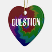 VRAAG REALITEIT KERAMISCH ORNAMENT (Links)