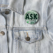 Vraag Ronde Button 5,7 Cm (In situ)