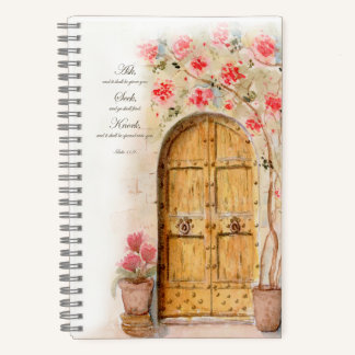Vraag Seek Knock Scripture Verse Spiral Notitieboe Notitieboek