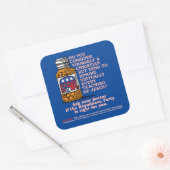 Vraag uw arts of de Republikeinse Partij iets voor Vierkante Sticker (Envelop)