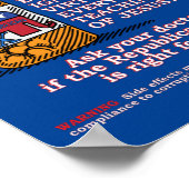 Vraag uw arts of de Republikeinse Partij voor u ge Poster (Hoek)