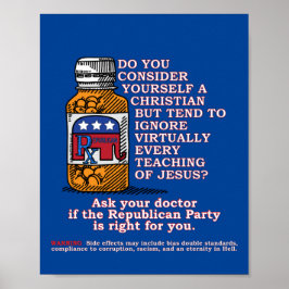 Vraag uw arts of de Republikeinse Partij voor u ge Poster