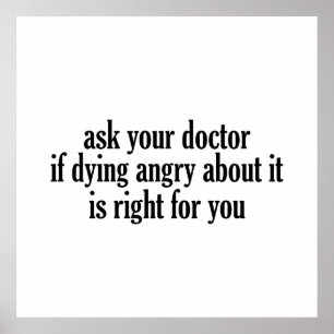 Vraag uw arts poster