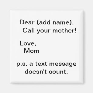 vraag uw bericht van de moedertekst geen Magnet te