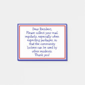 Vraag uw e-mail post-it® notes (Voorkant)