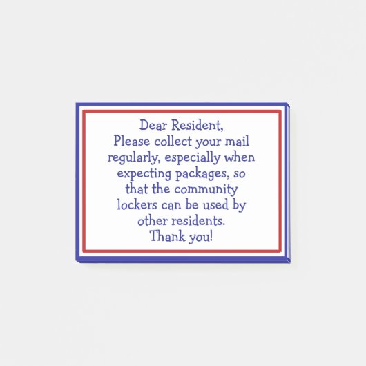 Vraag uw e-mail post-it® notes (Voorkant)