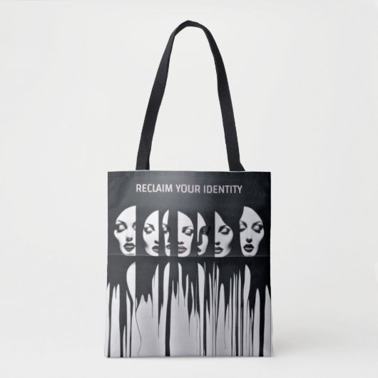 Vraag uw identiteit terug tote bag (Voorkant)