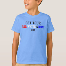 Vraag uw rood wit naar de VS T-shirt