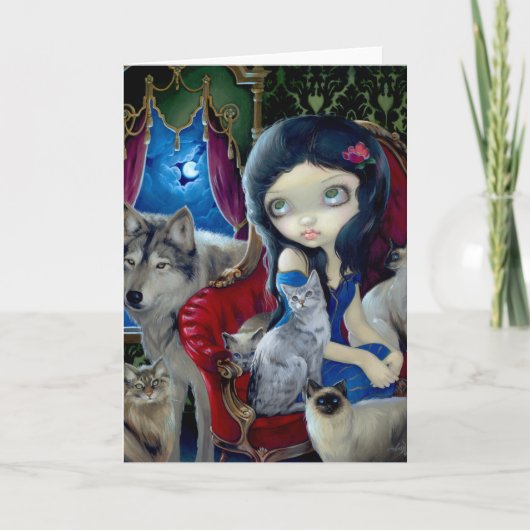 "Vraag van de Nacht" Wenskaart Kaart (Voorkant)