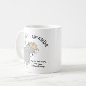 Vraag zich af hoeveel krap Naps vandaag de dag Mok (Voorkant links)