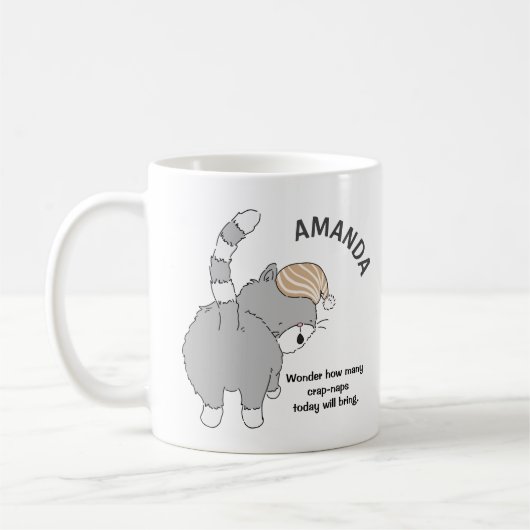 Vraag zich af hoeveel krap Naps vandaag de dag Mok (Links)