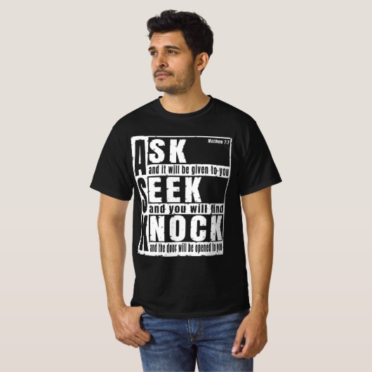 vraag zoek klop T-Shirt (Voorkant volledig)