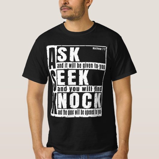 vraag zoek klop T-Shirt (Voorkant)