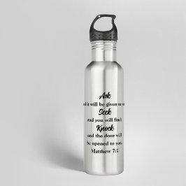 Vraag Zoekt Klop Bijbelvers Christelijk Waterfles