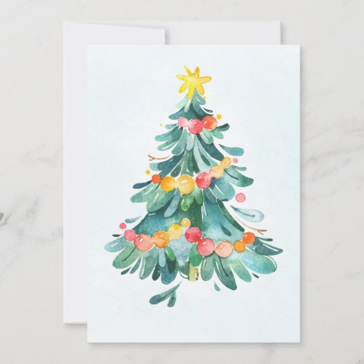 Vraagfeest voor kerstfeestfeest kaart (Achterkant)