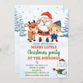 Vraagfeest voor kerstfeestfeest kaart (Voorkant / Achterkant)