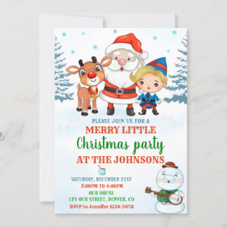 Vraagfeest voor kerstfeestfeest kaart