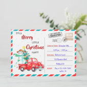 Vraagfeest voor kerstfeestfeest kaart (Staand voorkant)