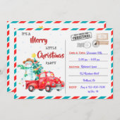 Vraagfeest voor kerstfeestfeest kaart (Voorkant / Achterkant)