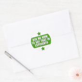 VraagMeHow Ronde Sticker (Envelop)