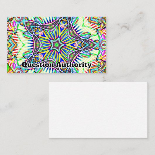 Vraagsteller ( u kunt de woorden wijzigen ) visitekaartje (Voorkant / Achterkant)