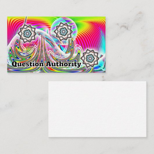 Vraagsteller ( u kunt de woorden wijzigen ) visitekaartje (Voorkant / Achterkant)