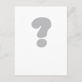 vraagteken ? briefkaart (Voorkant)