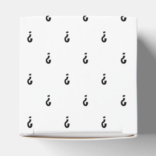 Vraagteken Feestvak Bedankdoosjes (Bovenkant)