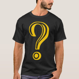 Vraagteken Gegraveerd T-shirt