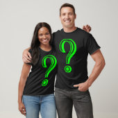 Vraagteken Gegraveerd T-shirt (Unisex)