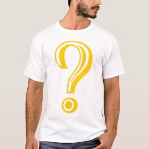 Vraagteken Gegraveerd T-shirt