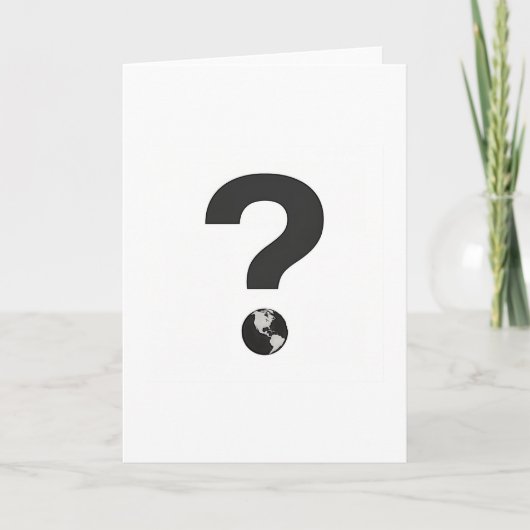 VRAAGTEKEN  KAART (Voorkant)