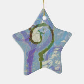 vraagteken keramisch ornament (Rechts)