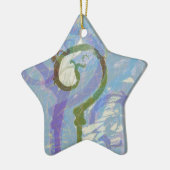 vraagteken keramisch ornament (Links)