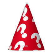 Vraagteken papier kegel petten voor verrassingsfee feesthoedjes (Links)