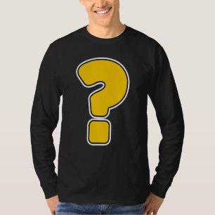 Vraagteken Slogan Kostuum T-shirt