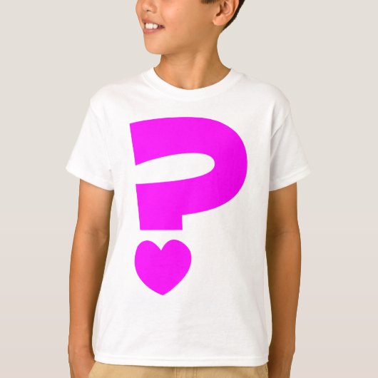 Vraagteken T-shirt (Voorkant)
