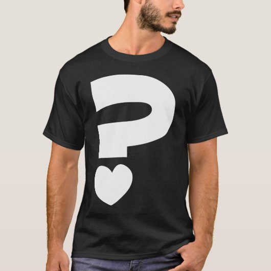 Vraagteken T-shirt (Voorkant)